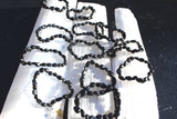 CHARGED Russian Shungite Bracelet Tumble Polished Stretchy ENERGY REIKI SYN 12