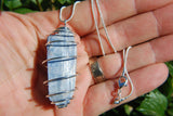 xBrazilian Blue Kyanite Crystal Perfect Pendant™ + 26" 925 Silver Chain WOW!!!