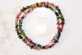 CHARGED Rainbow Tourmaline Crystal 18" Necklace Healing Energy REIKI WOW!!!