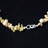 CHARGED Unakite Crystal 18" Necklace Healing Energy REIKI WOW!!!