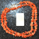 CHARGED Premium Sunstone Crystal Chip 18" Necklace Healing Energy REIKI WOW!!!