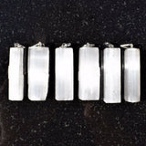 Perfect Pendant Moroccan Selenite Crystal Pendant + 20" Silver Chain WOW!!!