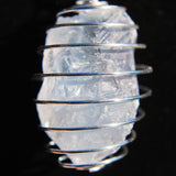 CHARGED Celestite Crystal Perfect Pendant SOOTHES NERVES + 20" Silver Chain