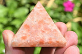 [1] Charged 2" (50mm) Himalayan Sunstone Pyramid Crystal Healing Energy ~95g