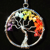 7 Chakra Tree of Life Perfect Pendant BALANCING ENERGY REIKI 20" Silver Chain