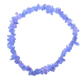 Premium CHARGED Tanzanite Crystal Chip Stretchy Bracelet Healing Energy 40Carats