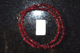 CHARGED Premium Rhodolite Garnet Crystal Chip Necklace + 18" REIKI Energy WOW!!!