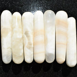 CHARGED Honey Calcite 4.0" Wand Reflexology Massage Crystal Energy Healing 102g