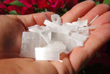 Amazing Pure WHITE Selenite Natural Jewelry / Gridding Crystals POWERFUL 250cts