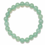 Premium CHARGED Green Aventurine Crystal 8mm Bead Bracelet Stretchy ENERGY REIKI