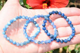 Premium CHARGED Blue Kyanite Crystal 4mm-7mm Bead Bracelet Stretchy ENERGY REIKI