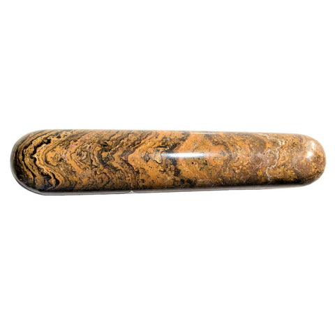 Stromatolite Round 4.3" Wand Reflexology Massage Crystal Healing Chakra 98g