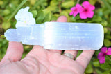 [4 PCS] 6.0" Towers of Divine Mind Selenite Crystals Protection: ZENERGY GEMS