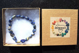 xCHARGED Sodalite Crystal Bracelet Tumble Polished Stretchy ENERGY REIKI WOW!!!