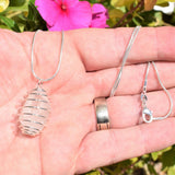 CHARGED Herkimer Diamond Quartz Perfect Pendant + 20" Silver Chain SYN 12
