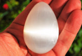 [1] Selenite Crystal Egg of Psychic Awareness POWERFUL ~2.5" 70mm 200grams