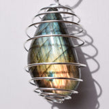 CHARGED AAA Labradorite Perfect Pendant CLARITY TRANSFORMATION + 20" Chain