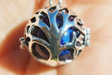 Tree of Life Amethyst/Lapis Lazuli/Rose Quartz Crystal Sphere Pendants + Chain