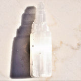 6.0" Tower of Divine Mind Selenite Healing Crystal 475g [1] : ZENERGY GEMS