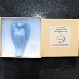 XL CHARGED 3" Angelite Crystal Hand-Carved Angel Peaceful Energy! ZENERGY GEMS