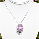 CHARGED Phosphosiderite Crystal Perfect Pendant + 20" Silver Chain REIKI WOW!