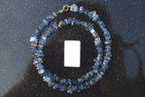 CHARGED Blue Kyanite Crystal Chip 36" Necklace Polished ENERGY REIKI