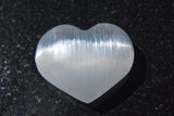20 x MD 2" SELENITE POCKET PUFFY HEARTS Carving Healing Crystal [2nd Quality]