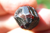 Naturally Faceted Almandine Garnet Crystal Perfect Pendant + 20" Chain