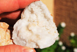 [2] Two x 3" Natural Geode Pairs Crystal Geode Quartz Druze Specimen Moroccan