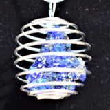 CHARGED Azurite Perfect Pendant ULTIMATE PSYCHIC STONE + 20" Silver Chain