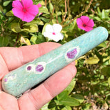 Charged Himalayan Ruby Fuchsite Massage Wand Crystal Healing Energy ~70g