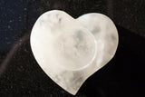 Amazing WHITE Selenite Crystal Heart - Grid Centerpiece POWERFUL: ZENERGY GEMS