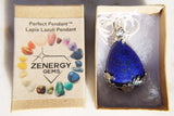 Perfect Pendant - Lapis Lazuli Sphere Pendant + 20" Silver Chain: ZENERGY GEMS