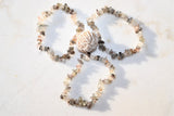 CHARGED Rutilated Tourmalinated Quartz Crystal Chip Stretchy Bracelet REIKI !