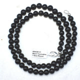 CUSTOM MADE 24" Premium CHARGED Black Tourmaline Crystal 8mm Bead Necklace