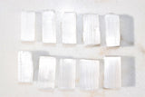 ZENERGY GEMS: 10 Amazing Pure WHITE Selenite Natural Crystals POWERFUL 1/4lb