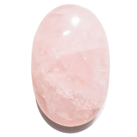 [1] LG Himalayan Rose Quartz Crystal Palm Stone Reiki ZENERGY GEMS
