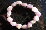 CHARGED Amethyst Crystal Bracelet Tumble Polished Stretchy CALMING ENERGY REIKI