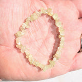 Premium CHARGED Prehnite Crystal Chip Stretchy Bracelet Healing REIKI Energy!