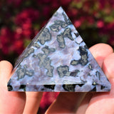 [1] Charged 2" (50mm) Himalayan Mystic Indigo Gabbro Pyramid Crystal Energy ~95g