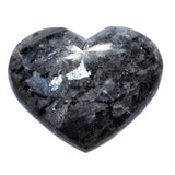 Flashy Charged Larvikite Crystal Puffy Heart / Palm Stone Healing Energy!