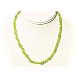 CHARGED Peridot Crystal Chip 18" Necklace Polished ENERGY REIKI