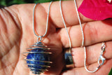 xPerfect Pendant™ - Lapis Lazuli Sphere Pendant + 26" 925 Chain: ZENERGY GEMS™