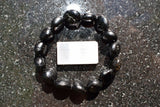 CHARGED 6" Black Tourmaline Crystal Bracelet Tumble Polished Stretchy REIKI