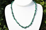 CHARGED Premium Malachite Crystal Chip 18" Necklace Healing Energy REIKI WOW!!!