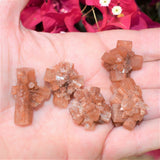 CHARGED Moroccan Star Cluster Aragonite Crystal Perfect Pendant + 20" Chain