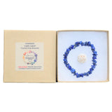 Premium CHARGED Lapis Lazuli Crystal Chip Stretchy Bracelet REIKI Energy