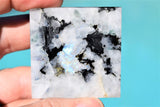 [1] Charged 2" (50mm) Himalayan Rainbow Moonstone Pyramid Crystal Energy ~95g