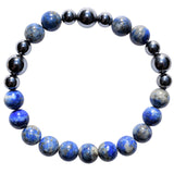 Premium CHARGED Natural Lapis Lazuli + Terahertz Quantum Wave Beads Bracelet
