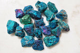 ~20 PCS AAA Grade CHARGED 650cts BABY PEACOCK ORE Chalcopyrite Crystals Healing